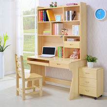Escritorio de madera maciza para oficina, combinación de caligrafía y  silla, mesa de trabajo de escritura