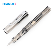 Creative Plastic Transparent Fountain Pen 0.5mm Student Business Ink Pens for School Office Writing Stationery Supplies 2024 - buy cheap