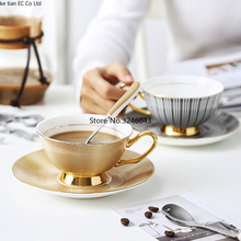 Taza de café de porcelana de hueso simple nórdico, platillo creativo y exquisito, tazas de cerámica de té de la tarde en inglés, taza de té negro 2024 - compra barato