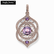 THIRD-EYE CHAKRA Pendant,2019 Europe Good Rose Gold Color Jewelry For Women, Bohemia Gift In 925 Sterling Silver Fit Necklace 2024 - buy cheap