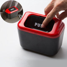 Universal Car Trash Can with Clip Auto Trash Bin Accessories for Garbage Bag 2 Lids Automatic Rubbish Organizer Storage 2024 - buy cheap