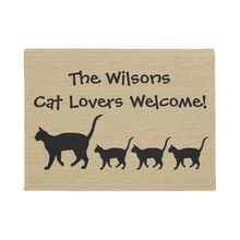 Custom Cat Lovers Doormat Home Decoration Entry Non-slip Door Mat Rubber Washable Floor Home 2024 - buy cheap