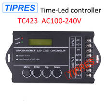 Free Shipping Time programable RGB LED Controller Dimmer TC423 ac100 to 240v 5Channel Total Output 5A Common Anode Programmable 2024 - buy cheap