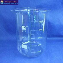 SHUNIU proveta De Vidro de 10000 ml, copo de 10000 ml de Laboratório, forma baixa com graduação e bico Boro 3.3 Vidro Chinês famosa marca 2024 - compre barato