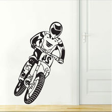 Cool Boy Home Decor Motocross Motorcycle Dirt Bike Bedroom Wall Decal Art Decor Sticker Vinyl Mural Wallpaper D258 2024 - buy cheap