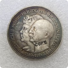 1914 alemanha moeda copiar moedas comemorativas-réplica moedas medalha moedas colecionáveis 2024 - compre barato