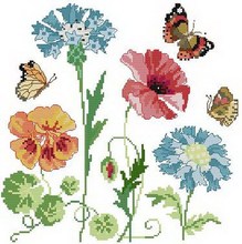 Frete grátis promoção alta qualidade kit bordado ponto cruz de contagem conjunto flor adoraparelho borboleta dente de leão 2024 - compre barato
