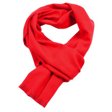 Fashion Casual Winter Solid Cashmere Scarf For Women Men Warm Soft With Tassel Unisex Red Shawls And Wraps Lovers Christmas Gift 2024 - buy cheap