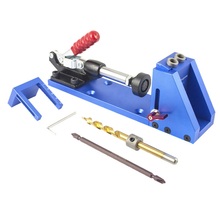 Woodworking Guide Carpenter Kit System,inclined hole drill tools,clamp base Drill Bit Kit System,Pocket Hole Jig Kit 2024 - buy cheap