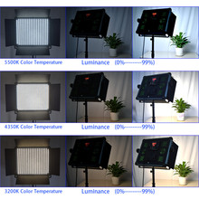 140W Led Панель видео светильник двухцветная лампа для студийной фотосъемки со штативом Yidoblo D-2000II фотостудия светильник ing светильник s для фото 95RA 2024 - купить недорого