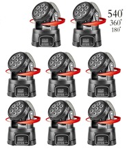 8pcs/lot LED Mini Wash Moving Head Light 7x12w RGBW 4 IN1 LEDs Advanced DMX 14 channels DJ band hall concert moving head lights 2024 - buy cheap