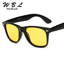 WarBLade новые мужские очки ночного видения Солнцезащитные очки женские фирменные очки для вождения солнцезащитные очки с прозрачной оправой желтые линзы W1029 2024 - купить недорого