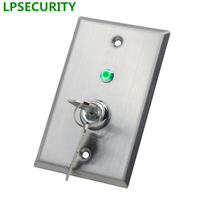 LPSECURITY LED Stainless Steel Door Exit Button Release Push Switch with keys For door Lock gate opener Access Control 2024 - buy cheap