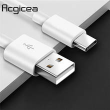 Cable USB tipo C USB-C, Cable de datos de carga rápida para Samsung S10, S9, Huawei P30, P20, Xiaomi Mi 9, 1M, 2M, 3M, 2.4A 2024 - compra barato
