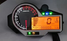 TKOSM Universal Motorcycle 15000RPM Digital LCD Odometer Speedometer Tachometer Instruments with Speed Sensor 1-6 Gear Motocycle 2024 - buy cheap