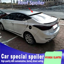 For HYUNDAI ELANTRA rear window wing spoilers high quality ABS spoiler Car Rear Wing primer or black white DIY color paint 2024 - buy cheap