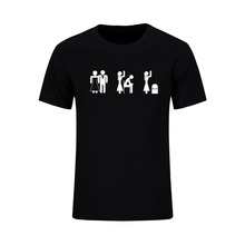 Мужская хлопковая футболка с коротким рукавом, круглым вырезом и принтом 2024 - купить недорого