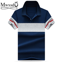 Mwxsd brand Men's summer Casual Polo Shirt Men slim fit short sleeve cotton breath polo shirts malecamisa polo masculina M-4xl 2024 - buy cheap