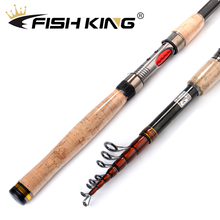 FISH KING Telescopic Carp Fishing Rod Pole 24T 99% Carbon 1.8m 2.1m 2.4m 2.7m 3m High Quality Carbon Spinning Boat Rock Sea Rod 2024 - buy cheap