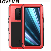 Love Mei Powerful Phone Fundas For Sony Xperia 1 10 5 Plus Cover Heavy Duty Shockproof Case Silicone Metal Cover Toughened Glass 2024 - buy cheap