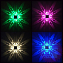 RGB Butterfly Led Wall Lamp 3W Aluminum Decorate Wall Lamp With Remote Control Surface Install Light For Game Room Bar 2024 - buy cheap