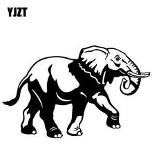 YJZT 18.8CM*11.8CM Elephant Decorate Car Sticker Body Of Car Accessories Vinyl Decal Black/Silver C4-1605 2024 - buy cheap