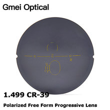 Gmei Optical 1.499 CR-39 Polarized Digital Free Form Progressive Sunglasses Lens Prescription Polarized Optical Lenses 4 Colors 2024 - buy cheap