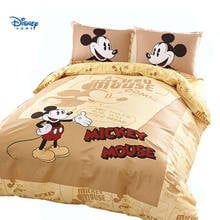 Disney Mickey Mouse Queen Size Bedding Set For Kids Bed Decor Twin Size Duvet Covers Pure Cotton Comforter Bedding Sets Discount Buy Cheap In An Online Store With Delivery Price Comparison