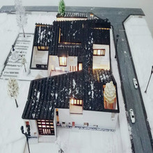 DIY Handmade Sand Table Model Material Outdoor Landscape Model Simulation Snow Christmas Snow Scene 2024 - buy cheap