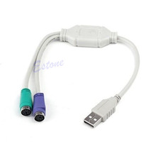 Cable adaptador USB macho a PS/2 PS2 hembra, convertidor, teclado, envío directo 2024 - compra barato
