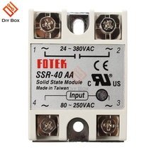 SSR-40AA SSR-40AA-H 40A Solid State Relay Module 80-280V 90-480V AC 2024 - buy cheap