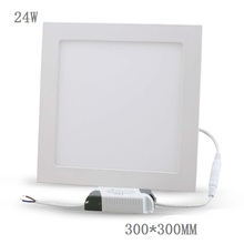 Free shipping 24W led panel lights warm white Square recessed smd led ceiling spot panels lighting bulb 2024 - buy cheap