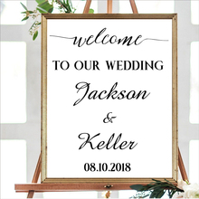 Personalized Welcome TO OUR WEDDING sign Canvas Print and Poster ,Custom name and date Rustic Wedding Decor Canvas Painting 2024 - buy cheap