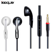 Wired Earphones with Microphone For Xiami Samsung iPhone 6 plus Phone Computer 3.5mm Jack Earbuds In-ear Earphone Flat Head Plug 2024 - buy cheap