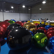 5 colores espejo muestra bola reflectante gigante inflable espejo bola gran venta inflable bola para publicidad 2024 - compra barato