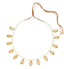 boho Puka Natural cowrie Shell necklace women statement pearl baroque bijoux choker necklace Collier de coquillages jewelry 2020 2024 - buy cheap