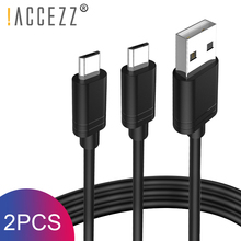 ! ACCEZZ 2 шт. Micro USB кабель для передачи данных для Samsung Galaxy S7S6 Edge Huawei Xiaomi 4 Redmi Note 5 Pro нейлоновый провод для быстрой зарядки 2024 - купить недорого