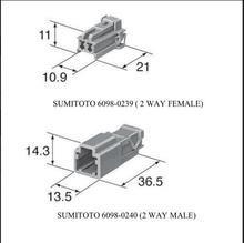 10 set/lote 2 Pin/Way lámpara de marcha atrás macho y hembra/enchufe de luz Auto conector para Honda 2024 - compra barato