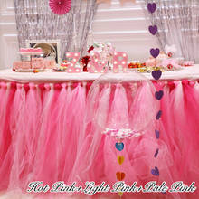 Tutu Table Skirt Birthday Dessert table Baby Chair Skirt Tablewear For DIY Wedding Birthday Baby Shower Party Decor 35cm 80cm 2024 - buy cheap