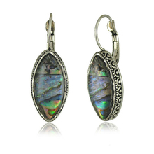 LE SKY Fashion Abalone Shell Dangle Earrings For Women Vintage Antique Plated Fashion Jewelry 2024 - buy cheap