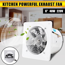 Warmtoo 6 Inch 40W Duct Booster Fan Exhaust Blower Air Cleaning Cooling Vent Metal Blade Window Wall Bathroom Kitchen Toilet Fan 2024 - buy cheap