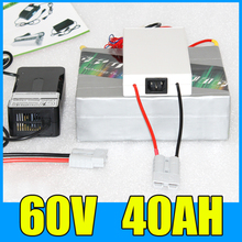 60V 40AH Lithium Battery Pack , 67.2V 2000W Electric bicycle Scooter solar energy Battery , Free BMS Charger Shipping 2024 - buy cheap