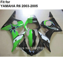 Kit de carenado de carrocería, para YAMAHA R6 2003 2004 2005, color verde y negro, YZF R6 03 04 05 HZ56 2024 - compra barato