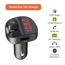 3.1A quick charger Bluetooth car kit FM Transmitter Dual USB MP3 Music player Handsfree calling Microphone for phone 2024 - buy cheap