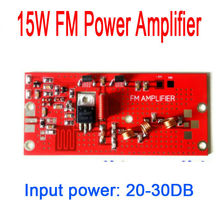 15 w rf amplificador de potência fboard m 76 -108 mhz módulo amplificador de potência fm campus rádio de transmissão rural dc 12 v 2024 - compre barato