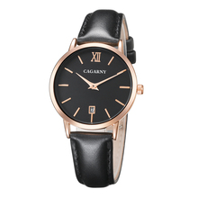 Cagarny Rose Gold Watch Women Quartz Watches Ladies Top Brand soft Leather Luxury Female Wrist Watch Girl Clock reloj mujer gift 2024 - buy cheap