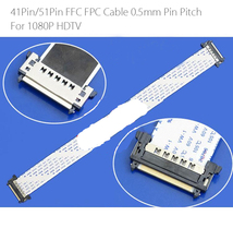 41/51Pin FFC FPC Cable 0.5mm Pin Pitch 1080P 4k HDTV 41P 51P FFC flexible flat cable Length 500mm 41Pin 51Pin double-end 2024 - buy cheap