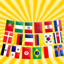 Bar Home Party Decoration National Flag Country String Flag World Banner Bunting International Company Business Flag 2024 - buy cheap