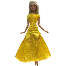 NK-Conjunto de vestido de muñeca Similar a princesa Bella de cuento de hadas, traje de boda, traje de fiesta para muñeca Barbie, el mejor regalo para niñas 05 2024 - compra barato