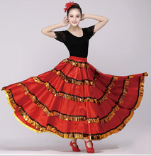 Lady New Dancing Skirt Female Opening Dance Costume Spanish Bullfight Skirt Belly Dance Skirts Rumba Samba Dance Suit D-0731 2024 - buy cheap